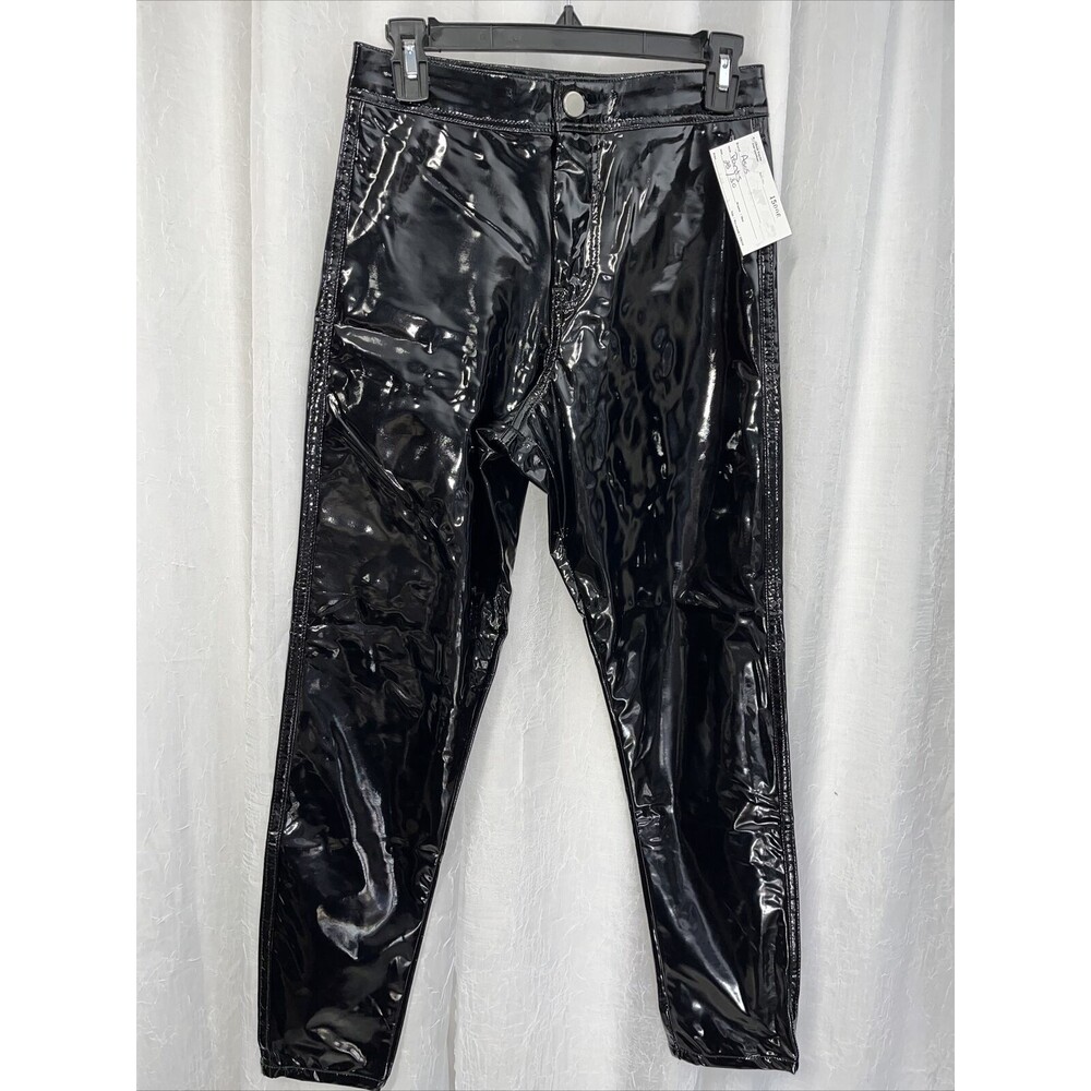 Asos Denim Women's Pants Black Pleather Size 28